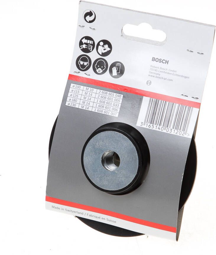 Bosch Accessoires Rubber steunschijven 115 mm 13.300 o.p.m 1st 2608601005