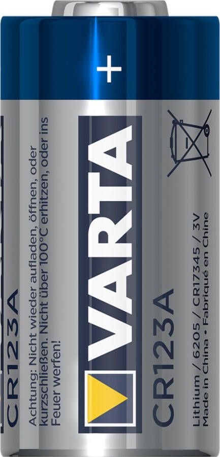 Varta Lithiumthionylchloride-Batterij ER14505 | 3 V DC | 1430 mAh | Grijs Zilver | 1 stuks -CR123A