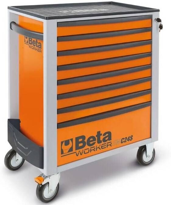 Beta 2400S-O8 E-L | Gereedschapswagen | 8 laden | Oranje | 398-delig 024002241