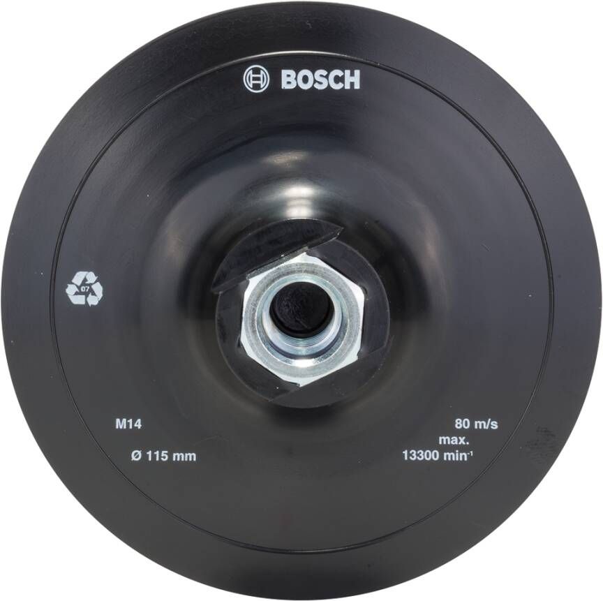 Bosch Accessoires Rubber schuurplateau voor haakse slijpmachines klithechtsysteem | 115mm 2609256271
