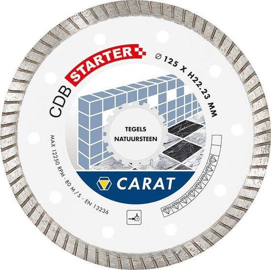 Carat CSMM115300 Diamantzaagblad voor droogzagen 125x22 23x10mm Tegels Natuursteen CSMM125300