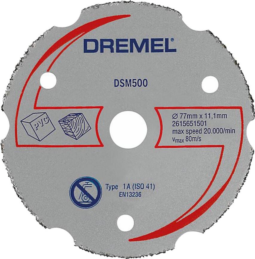 Dremel DSM20 carbide-snijschijf voor metselwerk (DSM500) 2615S500JB