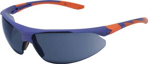 JSP Veiligheidsbril | EN 166 EN 170 | rookglas + blauw gespiegeld | polycarbonaat | 1 stuk ASA770-16P-000