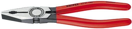 Knipex Kombitang zwart geatramenteerd met kunststof bekleed 180 mm
