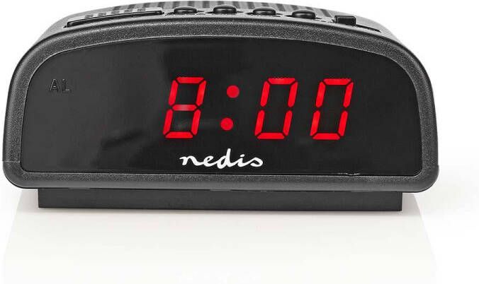 Nedis Digitale Bureau-Wekker | LED-Scherm | Snoozefunctie | Nee | Zwart | 1 stuks CLDK008BK