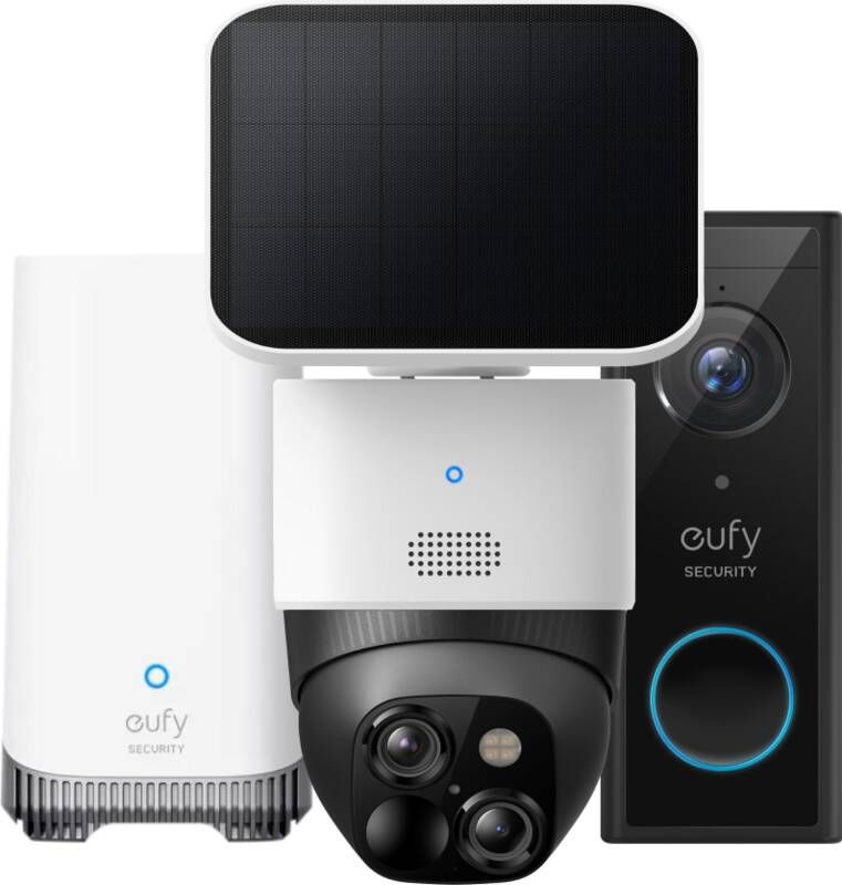 Eufy cam Solocam S340 + Video Doorbell E340 + Homebase 3