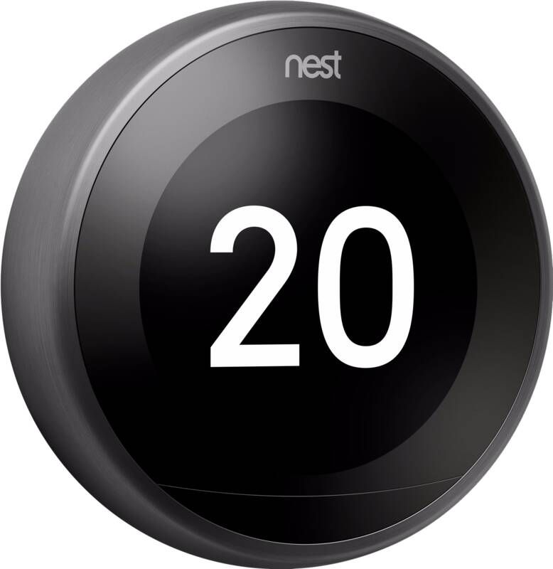 Google Nest Thermostaat Zwart