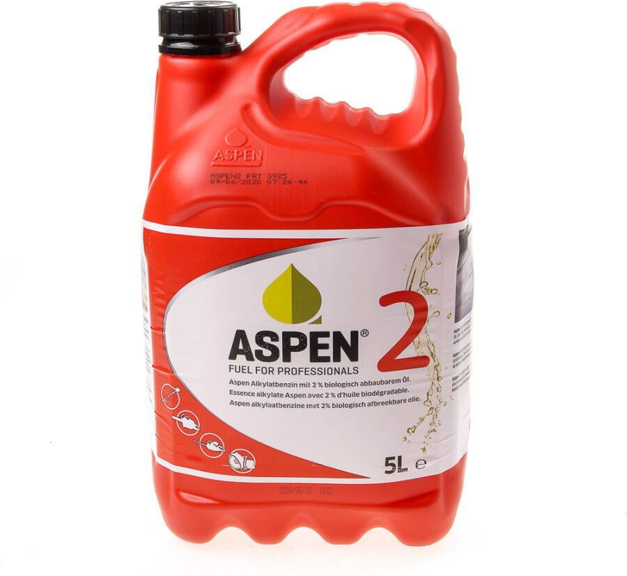 Mtools Aspen 2 FRT: schone alkylaatbenzine voor tweetaktmotoren. |
