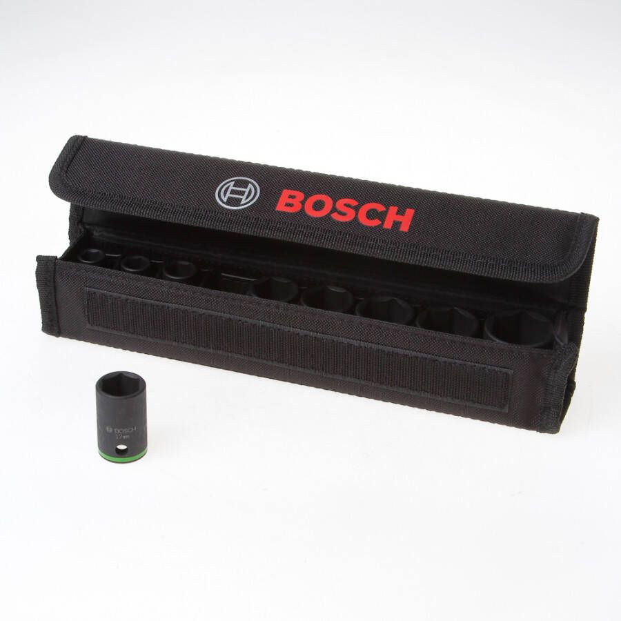 Bosch Robuuste 1 2" dopsleutelset voor slagmoersleutels | 45mm | 9-Dlg | 10 27 mm