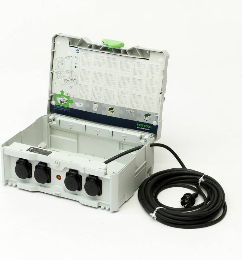Festool SYS-PowerHub SYS-PH 10 meter verlengsnoer met 5 stopcontacten in systainer 200231