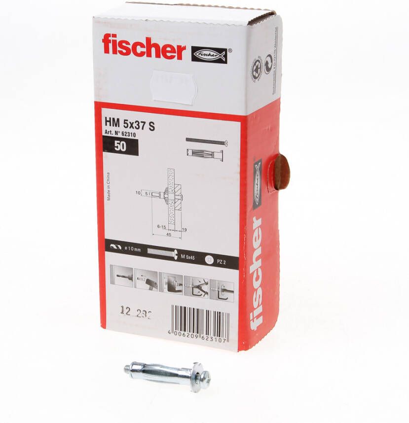 Fischer HM 5X37 S MET. HOLLEWANDPLUG 50 St 519772