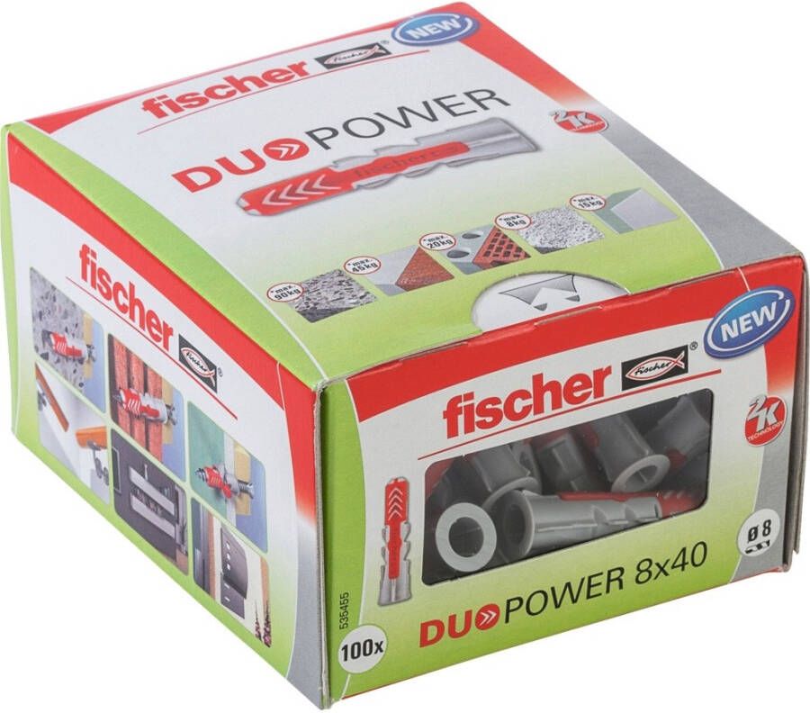 Mtools Fischer DuoPower Plug 8x40 mm. 100 st. |