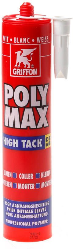 Mtools Griffon Poly Max High Tack Wit Koker 425 g NL FR DE |