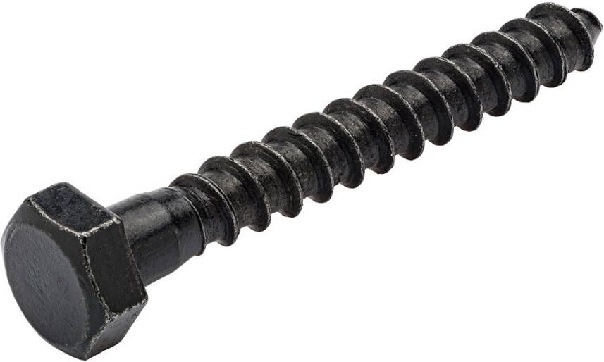 Hoenderdaal Blackline houtdraadbout HCP zwart 6x30mm (5st)