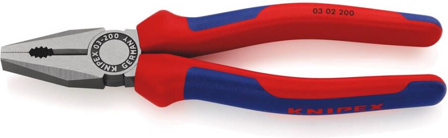 Knipex Kombitang zwart geatramenteerd met meer-componentengrepen 200 mm 0302200