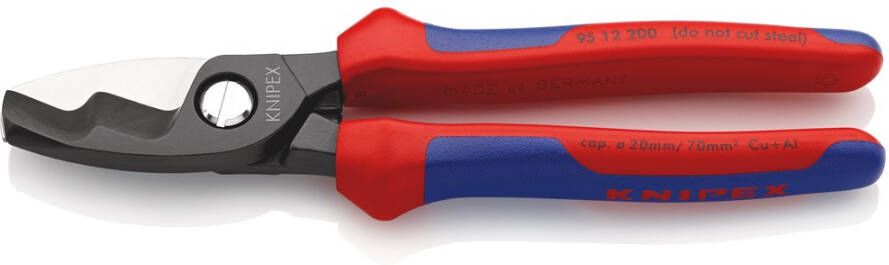 Knipex Kabelschaar met dubbele snijkanten met meer-componentengrepen 200 mm 9512200