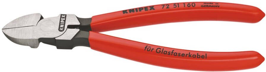 Knipex Zijsnijtang voor optische vezelkabel (glasvezelkabel) 160 mm 7251160