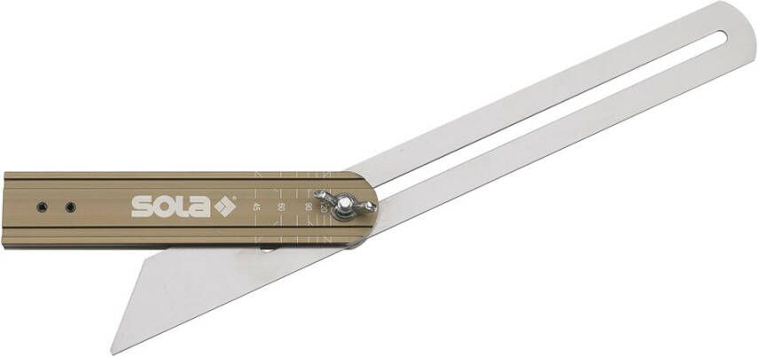 Sola Zweihaak 200mm blok brons gean. VSTG200 ALU been met graden aanduiding 56052001