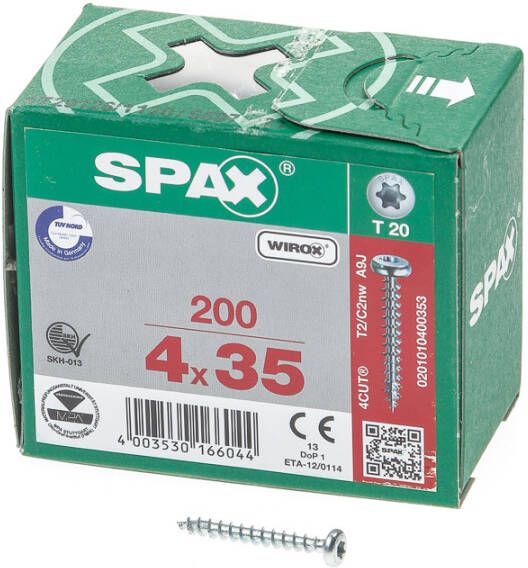 Spax bolkop t20 4 0x35(200)