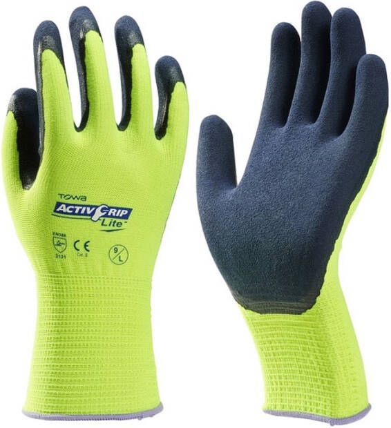 Towa handschoen ActivGrip Lite geel zwart mt 9 (L)