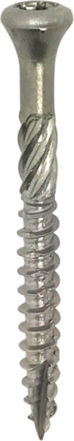 Woodies Ultimate vlonderschroef 5.0x60 deeldraad platverzonken kop T-25 rvs410 | Mtools