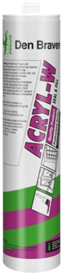 DEN BRAVEN ZWALUW ACRYL-W ACRYLAATKIT GRIJS 310ML | Mtools