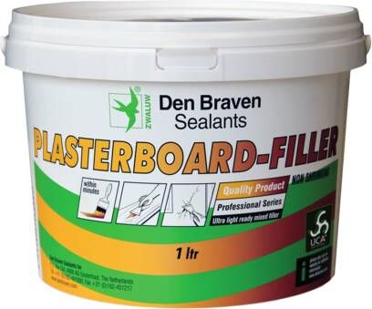 DEN BRAVEN Zwaluw vulmiddel Plasterboard-Filler 1 ltr Wit | Mtools