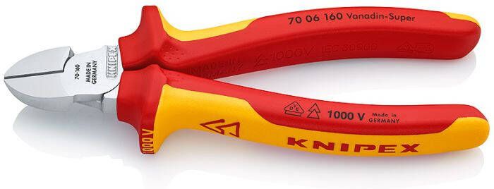 Knipex 7006160 Zijsnijtang VDE 160 mm | Mtools