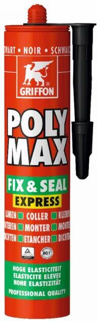 Mtools Griffon Poly Max Fix & Seal Express Zwart Koker 425 g NL FR DE |