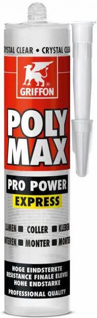 Mtools Griffon Poly Max Pro Power Express Crystal Clear Koker 300 g NL FR DE |