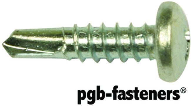mtools PGB Zelfborende schroef verzinkt half bolkop 4 8x80 mm. |