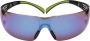 3M Veiligheidsbril | EN 166 EN 172 | beugel zwart groen ringen blauw | polycarbonaat | 1 stuk 7100078880 - Thumbnail 1