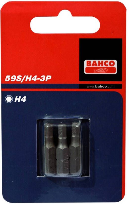 Bahco x3 bits hex425mm 1-4 dr standard | 59S H4-3P