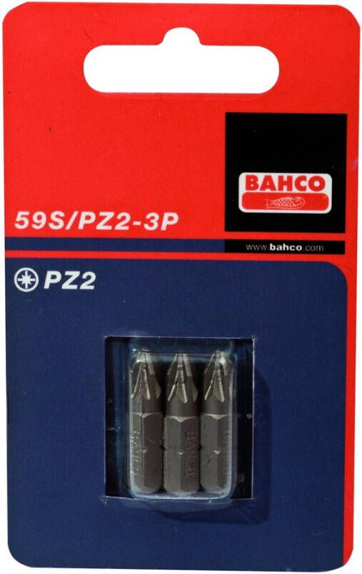 Bahco x3 bits pz1 25mm 1-4inch dr standard | 59S PZ1-3P