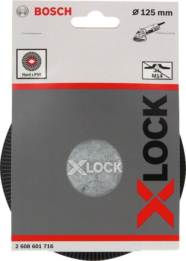 Bosch Accessoires X-LOCK Steunschijf voor fiberschijven 125 mm hard 1 stuk(s) 2608601716