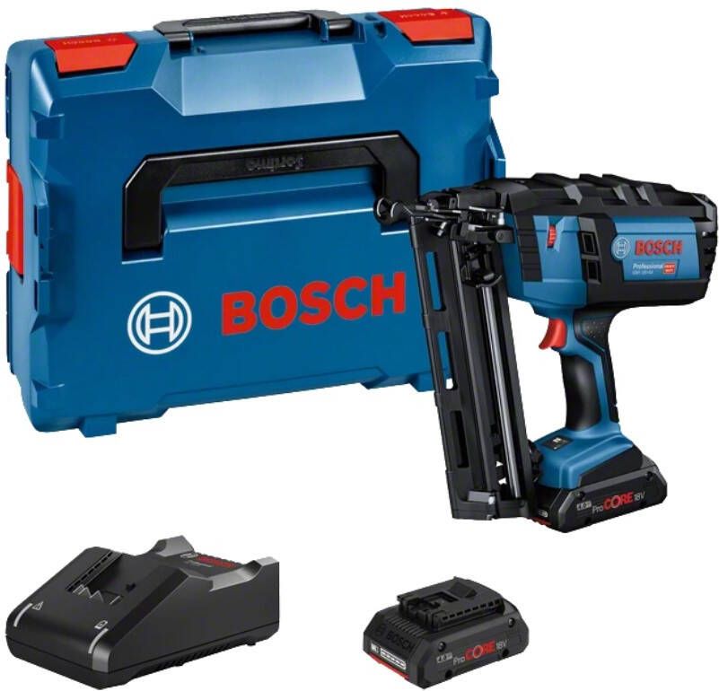 Bosch Blauw GNH 18V-64 Professional | Accu Tacker | 18V | incl. accu&apos;s en lader | In L-Boxx 0601481102