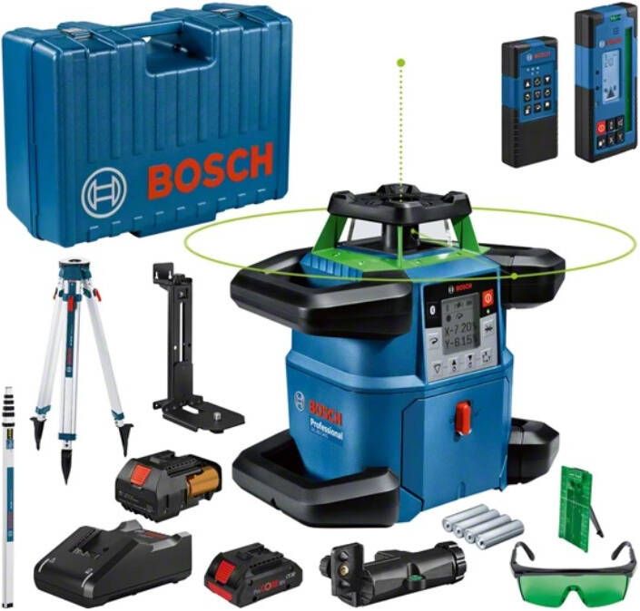 Bosch Blauw GRL 650 CHVG | Rotatielaser | Set | GBA ProCORE18V 4 0 Ah + Gal 18V- 40 + statief BT170 HD + meetlat