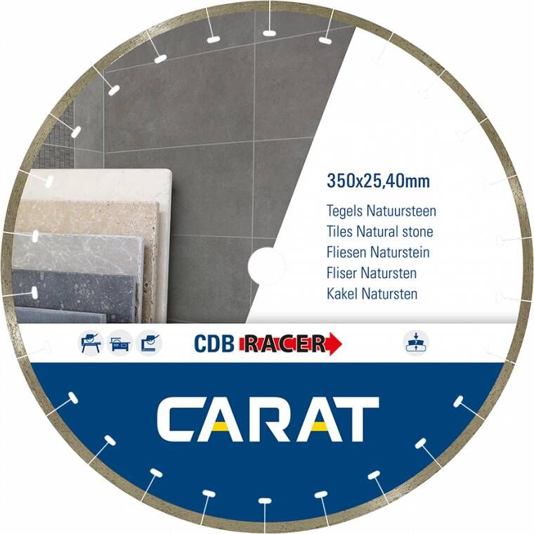 Carat CDBM350400 | Racer Diamantzaagblad | 350 x 25 40 | tegels natuursteen CDBM350400