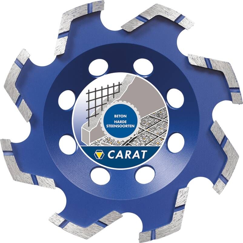 Carat CUBG1253C0 Diamant slijpkop voor droogzagen 125x22 23mm Beton