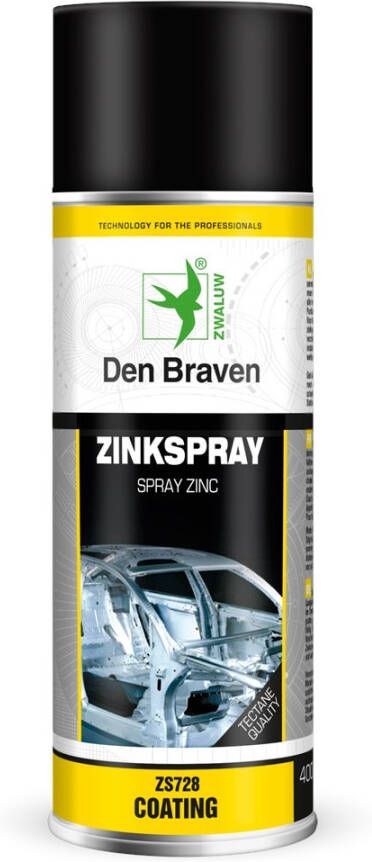 DEN BRAVEN Zwaluw Zink spray 400ml 12009728 | Mtools