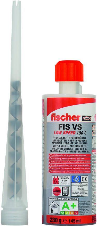 Fischer Injectiemortel FIS VS 150 C met 6 injectiehulzen 45303 1 stuk(s)