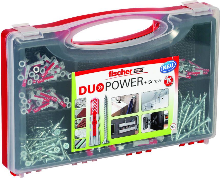 Fischer Red-Box DuoPower pluggen met schroef 536091 1 stuk(s) 536091