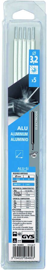 Gys Las Elektrodes aluminium O3 2mm (x5) 5193084803