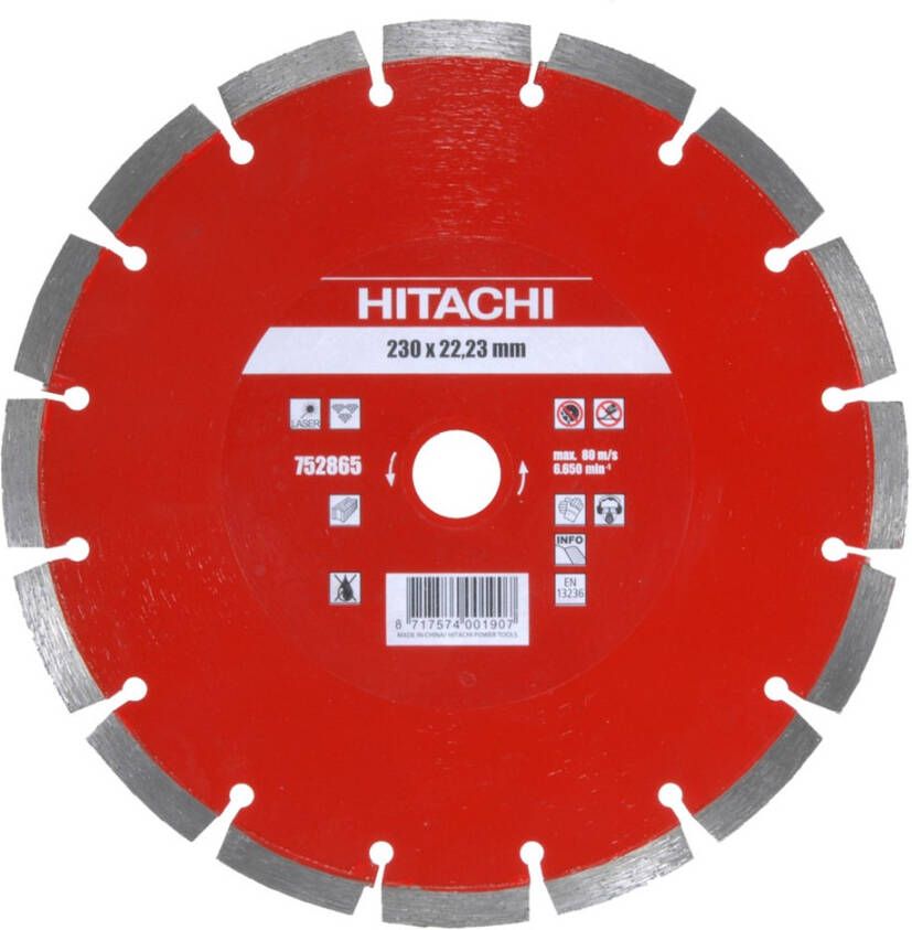 Hitachi Diamant Zaagblad 125X22 2X10Mm Type Baksteen Laser