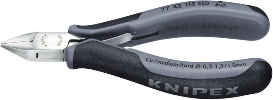 Knipex Elektronica-zijsnijtang ESD met meer-componentengrepen 115 mm 7742115ESD
