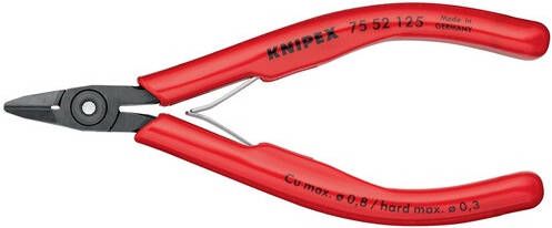 Knipex Elektronicazijsnijtang | lengte 125 mm model 5 | facet ja | 1 stuk 75 52 125