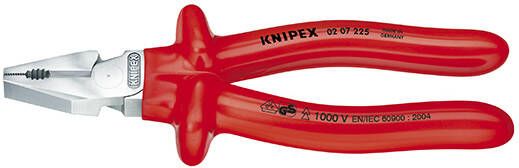 Knipex Kracht-Kombitang verchroomd dompelisolatie VDE-getest 200 mm 0207200