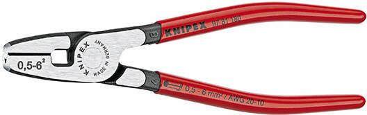 Knipex Krimptang voor adereindhulzen met voorinvoering met kunststof bekleed 180 mm 9781180