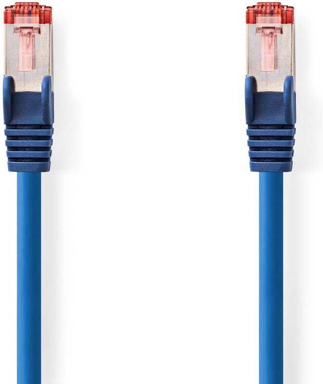 Nedis CAT6-kabel | RJ45 Male naar RJ45 Male | S FTP | 10 m | Blauw | 1 stuks CCGP85221BU100