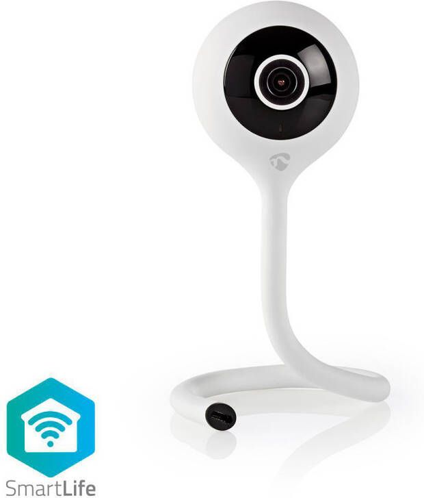 Nedis SmartLife Camera voor Binnen | Wi-Fi | Full HD 1080p | Wit | 1 stuks WIFICI11CWT